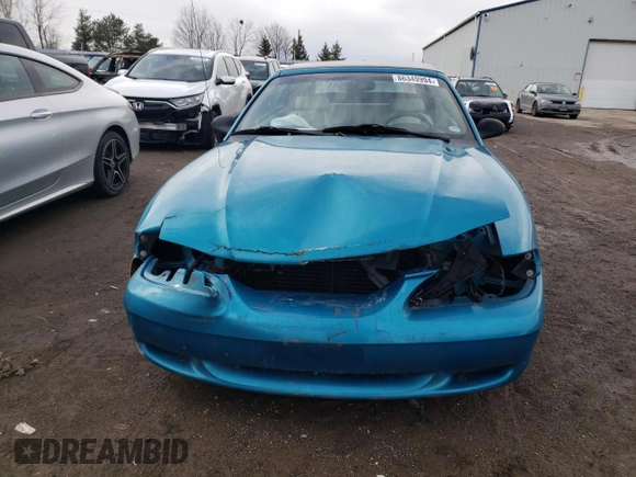 1994 Ford Mustang with VIN 1FALP4444RF169919, listed as a Copart auction lot 86349994 with 273,020 mi miles and Salvage title. Bid and sale history available at DreamBid. Image 5.