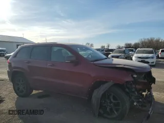 2021 Jeep Grand Cherokee 80th Anniversary with VIN 1C4RJFBG2MC842702, listed as a Copart auction lot 48714935 with 48,032 mi miles and Salvage Title. Bid and sale history available at carsss.com. Image 4.