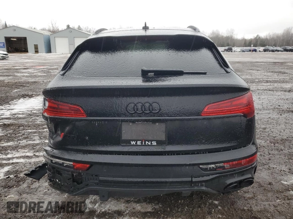 2023 Audi SQ5 Sportback Prestige with VIN WA134AFY2P2153458, listed as a Copart auction lot 83234484 with 48,161 mi miles and Salvage Title. Bid and sale history available at carsss.com. Image 6.