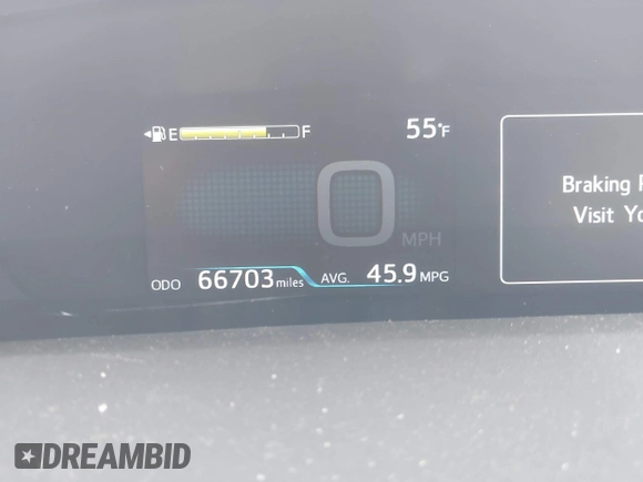 2016 Toyota Prius Four with VIN JTDKARFU0G3525279, listed as a IAAI auction lot 41836304 with 66,703 mi miles. Bid and sale history available at carsss.com. Image 16.