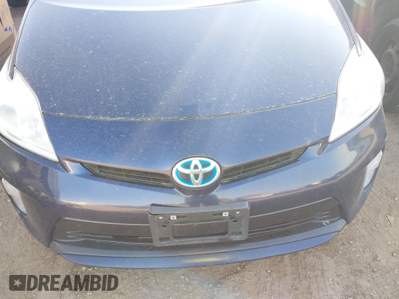 2013 Toyota Prius One with VIN JTDKN3DU1D0350459, listed as a IAAI auction lot 41982187 with 267,002 mi miles. Bid and sale history available at carsss.com. Image 6.