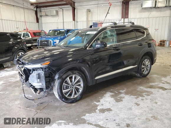 2020 Hyundai Santa Fe SEL with VIN 5NMS3CAD3LH208526, listed as a Copart auction lot 51529395 with 103,569 mi miles and Salvage Title. Bid and sale history available at carsss.com. Image 1.