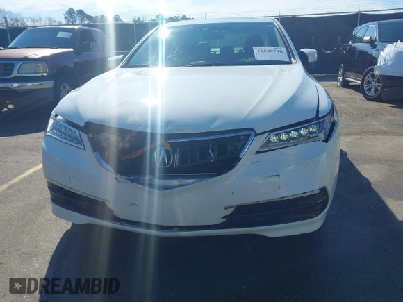 2017 Acura TLX w/Technology Pkg with VIN 19UUB1F52HA010721, listed as a IAAI auction lot 41640746 with 110,883 mi miles. Bid and sale history available at carsss.com. Image 6.