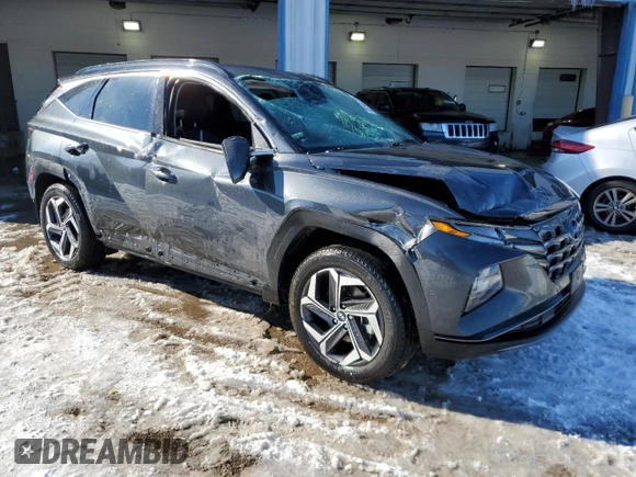 2024 Hyundai Tucson Limited with VIN 5NMJECDE1RH365037, listed as a Copart auction lot 45140755 with 14,393 mi miles and Salvage Title. Bid and sale history available at carsss.com. Image 4.