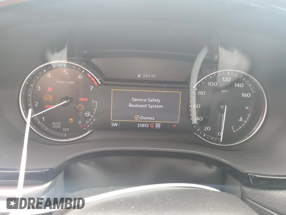 2021 Cadillac XT5 AWD Luxury with VIN 1GYKNBR49MZ221393, listed as a Copart auction lot 59322505 with 33,892 mi miles and Salvage title. Bid and sale history available at DreamBid. Image 9.