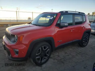 2019 Jeep Renegade Limited with VIN ZACNJAD14KPJ88057, listed as a Copart auction lot 80671894 with 44,609 mi miles and Salvage Title. Bid and sale history available at DreamBid. Image 1.