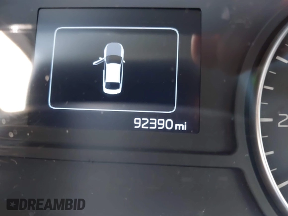 2018 Kia Optima LX with VIN 5XXGT4L32JG249287, listed as a IAAI auction lot 41701434 with 92,390 mi miles and . Bid and sale history available at DreamBid. Image 7.
