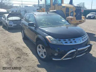 2004 Nissan Murano SE with VIN JN8AZ08W04W328304, listed as a IAAI auction lot 41808596 with 999,999 mi miles. Bid and sale history available at carsss.com. Image 1.