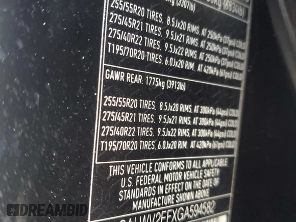 2016 Land Rover Range Rover Sport Autobiography с VIN SALWV2EFXGA594582, выставлен на аукционе Copart как лот 44345915 с пробегом 65 607 миль миль и Списание • Salvage title. История ставок и продаж доступна на DreamBid. Изображение 14.