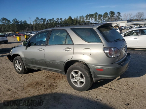 2003 Lexus RX 300 with VIN JTJGF10U230162476, listed as a Copart auction lot 42698575 with 235,449 mi miles and Salvage Title. Bid and sale history available at carsss.com. Image 2.