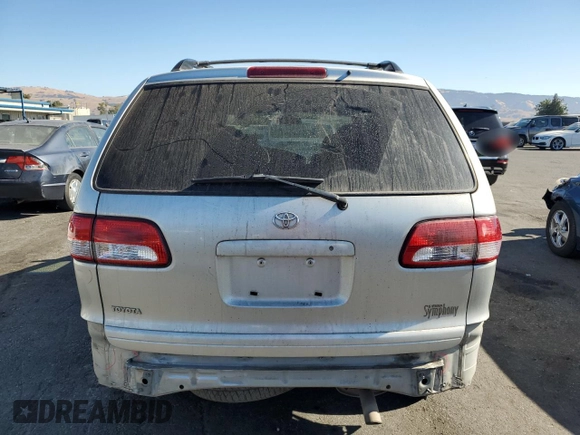 2003 Toyota Sienna LE with VIN 4T3ZF13CX3U548606, listed as a Copart auction lot 76382844 with 199,793 mi miles and Salvage Title. Bid and sale history available at carsss.com. Image 6.