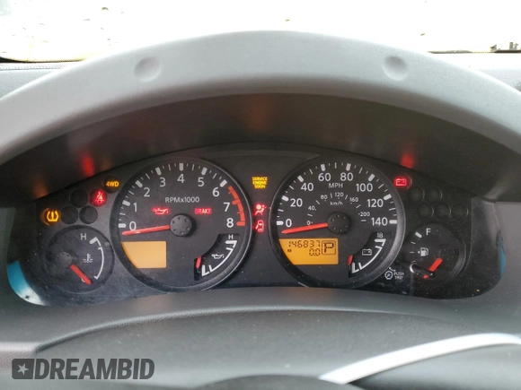 2007 Nissan Xterra SE with VIN 5N1AN08W07C500260, listed as a Copart auction lot 83474004 with 146,837 mi miles and Non Repairable. Bid and sale history available at carsss.com. Image 9.