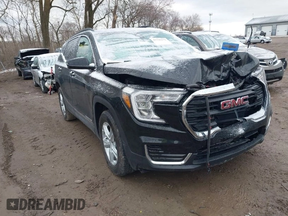 2022 GMC Terrain SLE with VIN 3GKALMEV7NL113014, listed as a IAAI auction lot 41735575 with 35,322 mi miles. Bid and sale history available at carsss.com. Image 1.