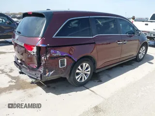 2015 Honda Odyssey EX-L z VIN 5FNRL5H66FB083559, wystawiony jako IAAI lot #41691937 z przebiegiem 101 530 mil mil oraz . Historia ofert i sprzedaży dostępna na DreamBid. Obrazek 4.
