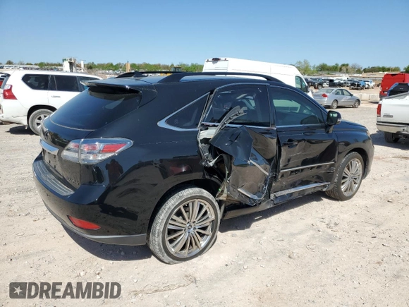 2012 Lexus RX 350 with VIN JTJZK1BA2C2412732, listed as a Copart auction lot 52936145 with 143,914 mi miles and Salvage Title. Bid and sale history available at DreamBid. Image 3.