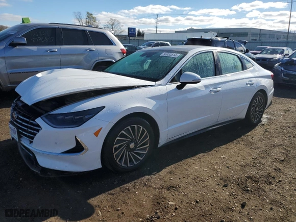 2021 Hyundai Sonata Hybrid Limited with VIN KMHL54JJ5MA032614, listed as a Copart auction lot 80052514 with 82,060 mi miles and Salvage Title. Bid and sale history available at carsss.com. Image 1.