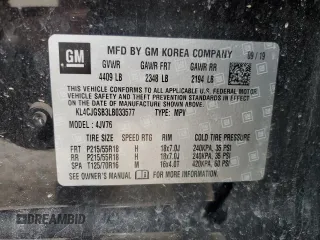 2020 Buick Encore Essence z VIN KL4CJGSB3LB033577, wystawiony jako Copart lot #53960845 z przebiegiem 57 581 mil mil oraz Szkody całkowita. Historia ofert i sprzedaży dostępna na DreamBid. Obrazek 13.