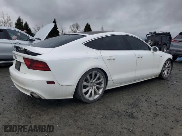 2012 Audi A7 3.0 Prestige with VIN WAUSGAFC4CN001281, listed as a Copart auction lot 45089195 with 115,568 mi miles and Salvage Title. Bid and sale history available at carsss.com. Image 3.