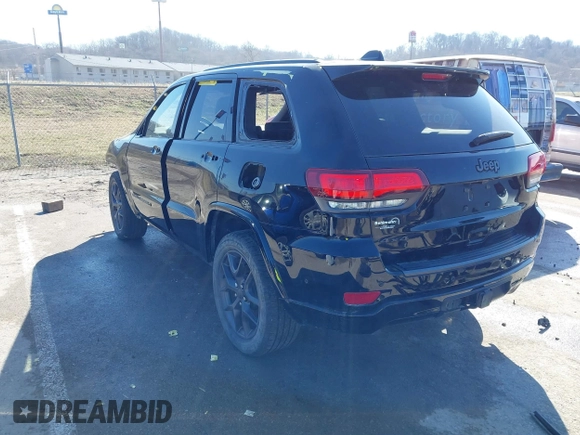 2021 Jeep Grand Cherokee 80th Anniversary with VIN 1C4RJFBG9MC745643, listed as a IAAI auction lot 41729989 with 88,567 mi miles and . Bid and sale history available at DreamBid. Image 3.