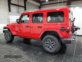 2025 Jeep Wrangler Sahara с VIN 1C4PJXEN8SW575908, выставлен на аукционе Copart как лот 61501965 с пробегом 6 989 миль миль и Чистый • Clean title. История ставок и продаж доступна на DreamBid. Изображение 2.