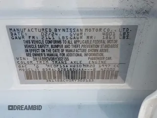 2024 Nissan Sentra SV z VIN 3N1AB8CV0RY302155, wystawiony jako IAAI lot #41970018 z przebiegiem 12 013 mil mil oraz . Historia ofert i sprzedaży dostępna na DreamBid. Obrazek 9.