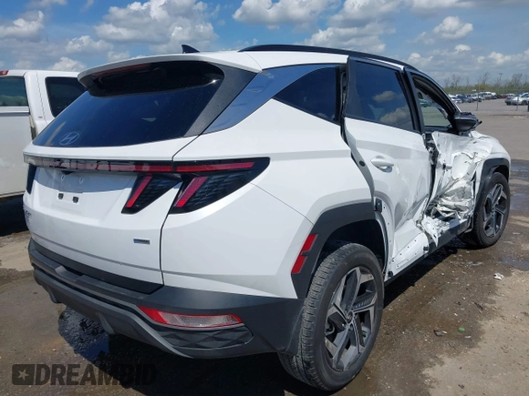 2023 Hyundai Tucson SEL with VIN 5NMJFCAE8PH235724, listed as a IAAI auction lot 41864515 with 18,774 mi miles. Bid and sale history available at carsss.com. Image 4.