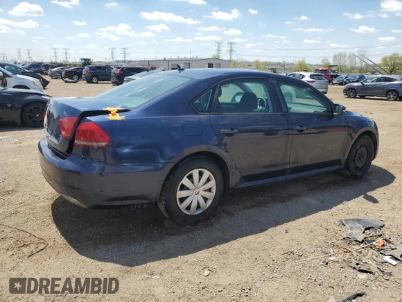 2013 Volkswagen Passat Wolfsburg Edition с VIN 1VWAP7A37DC051594, выставлен на аукционе Copart как лот 55253775 с пробегом 177 585 миль миль и Списание • Salvage title. История ставок и продаж доступна на DreamBid. Изображение 3.