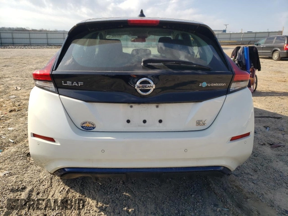 2021 Nissan LEAF SV Plus with VIN 1N4BZ1CV2MC554727, listed as a Copart auction lot 49440675 with 75,783 mi miles and Salvage title. Bid and sale history available at DreamBid. Image 6.