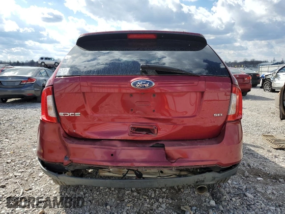 2013 Ford Edge SEL with VIN 2FMDK3JCXDBB93814, listed as a Copart auction lot 46775995 with 175,177 mi miles and Salvage Title. Bid and sale history available at carsss.com. Image 6.