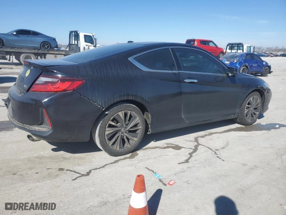 2016 Honda Accord Coupe EX-L with VIN 1HGCT2B88GA001986, listed as a Copart auction lot 45811635 with 107,078 mi miles and Salvage Title. Bid and sale history available at carsss.com. Image 3.