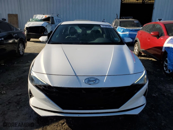 2023 Hyundai Elantra Hybrid Blue with VIN KMHLM4AJ0PU036690, listed as a Copart auction lot 47407205 with 31,894 mi miles and Salvage Title. Bid and sale history available at carsss.com. Image 5.
