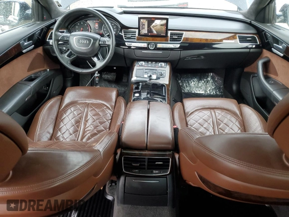 2017 Audi A8 L with VIN WAU44AFD5HN007060, listed as a Copart auction lot 84931284 with 110,855 mi miles and Salvage Title. Bid and sale history available at carsss.com. Image 8.
