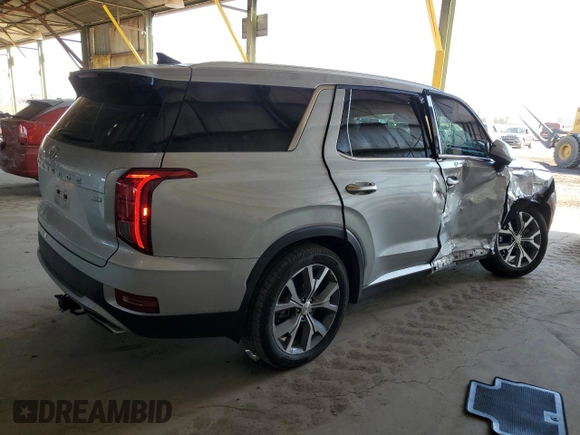 2022 Hyundai Palisade SEL с VIN KM8R4DHE3NU485443, выставлен на аукционе Copart как лот 46922535 с пробегом 54 707 миль миль и Списание • Salvage title. История ставок и продаж доступна на DreamBid. Изображение 3.