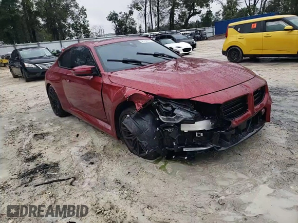 2025 BMW M2 with VIN 3MF23DM08S8F02990, listed as a Copart auction lot 46709765 with 4,373 mi miles and Salvage Title. Bid and sale history available at carsss.com. Image 11.