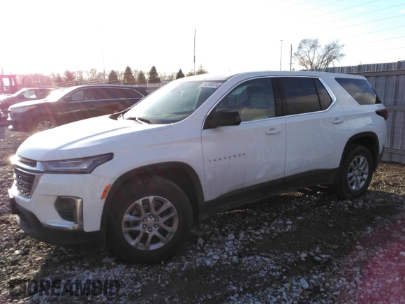 2023 Chevrolet Traverse LS with VIN 1GNEVFKW0PJ339381, listed as a Copart auction lot 84208874 with 20,920 mi miles and Salvage Title. Bid and sale history available at carsss.com. Image 1.