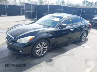 2012 Infiniti M Hybrid with VIN JN1EY1AP3CM910371, listed as a IAAI auction lot 41706126 with 237,749 mi miles and . Bid and sale history available at DreamBid. Image 2.