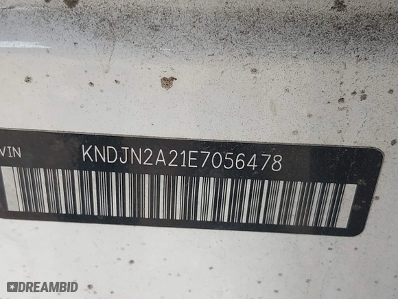 2014 Kia Soul with VIN KNDJN2A21E7056478, listed as a IAAI auction lot 42016501 with 203,500 mi miles. Bid and sale history available at carsss.com. Image 9.