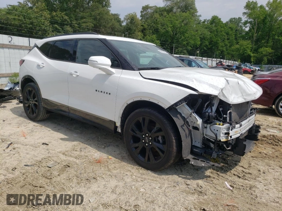 2019 Chevrolet Blazer RS with VIN 3GNKBJRS7KS640321, listed as a Copart auction lot 56576665 with 117,005 mi miles and Salvage title. Bid and sale history available at DreamBid. Image 4.