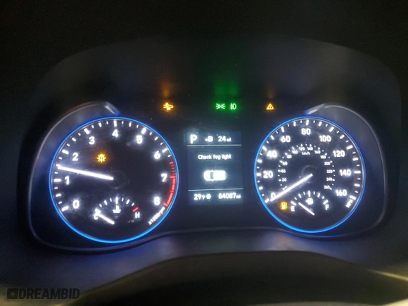 2018 Hyundai Kona SEL with VIN KM8K62AA0JU149329, listed as a Copart auction lot 45638595 with 84,087 mi miles and Salvage Title. Bid and sale history available at carsss.com. Image 9.