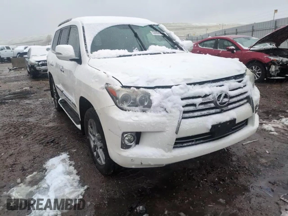 2013 Lexus LX 570 with VIN JTJHY7AX2D4101858, listed as a Copart auction lot 53908465 with 149,930 mi miles and Salvage title. Bid and sale history available at DreamBid. Image 14.