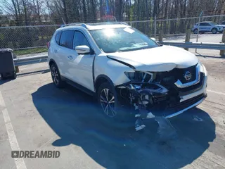 2019 Nissan Rogue SV with VIN JN8AT2MT2KW266507, listed as a IAAI auction lot 41851311 with 28,627 mi miles. Bid and sale history available at carsss.com. Image 1.