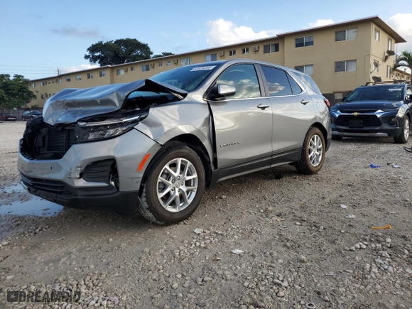 2024 Chevrolet Equinox LT with VIN 3GNAXTEG0RL249476, listed as a Copart auction lot 87029284 with 27,053 mi miles and Clean Title. Bid and sale history available at carsss.com. Image 1.