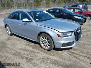 2015 Audi A4 Premium with VIN WAUBFAFL6FN042132, listed as a IAAI auction lot 41908411 with 104,144 mi miles. Bid and sale history available at carsss.com. Image 1.