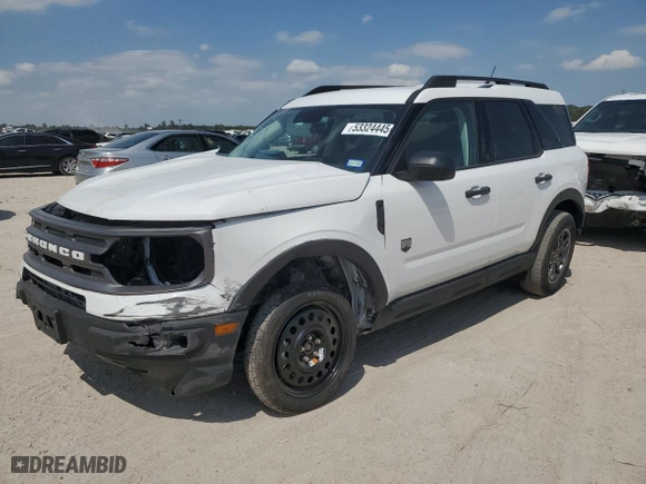 2023 Ford Bronco Sport Big Bend with VIN 3FMCR9B62PRD86368, listed as a Copart auction lot 53324445 with 15,544 mi miles and Salvage Title. Bid and sale history available at carsss.com. Image 1.
