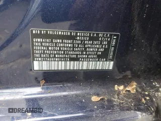 2015 Volkswagen Golf TSI S с VIN 3VW217AU8FM014179, выставлен на аукционе Copart как лот 57909985 с пробегом 69 224 миль миль и Списание • Salvage title. История ставок и продаж доступна на DreamBid. Изображение 13.