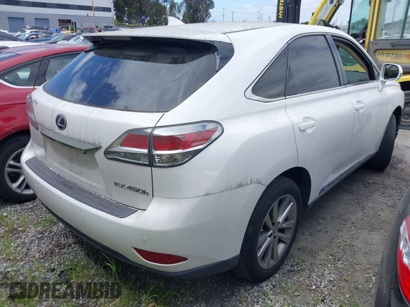 2015 Lexus RX 450h with VIN 2T2ZB1BAXFC004998, listed as a IAAI auction lot 41986735 with Not Provided miles and . Bid and sale history available at DreamBid. Image 4.