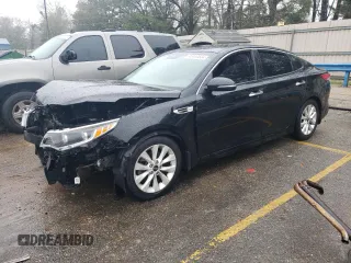 2016 Kia Optima EX with VIN 5XXGU4L38GG068104, listed as a Copart auction lot 45104534 with 126,716 mi miles and Salvage Title. Bid and sale history available at carsss.com. Image 1.