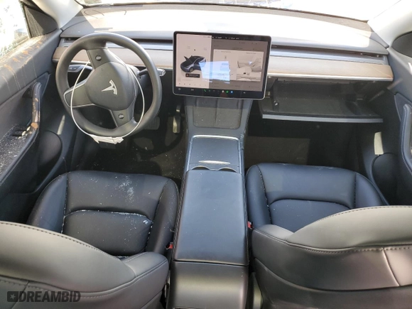 2022 Tesla Model Y Long Range with VIN 7SAYGDEE9NF353469, listed as a Copart auction lot 45809995 with 42,155 mi miles and Salvage Title. Bid and sale history available at carsss.com. Image 8.