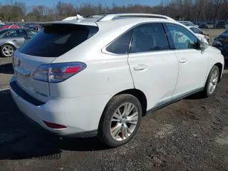 2011 Lexus RX with VIN JTJBC1BAXB2420283, listed as a IAAI auction lot 41816439 with 199,296 mi miles. Bid and sale history available at carsss.com. Image 4.