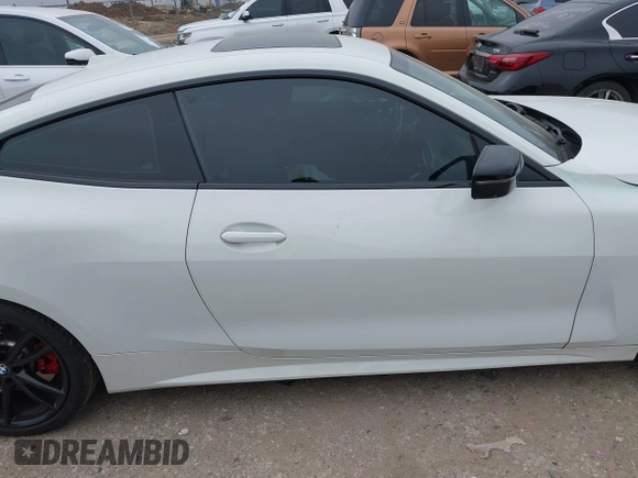 2024 BMW 4 Series M440i with VIN WBA83AP03RCR93802, listed as a IAAI auction lot 41619054 with 11,173 mi miles. Bid and sale history available at carsss.com. Image 14.
